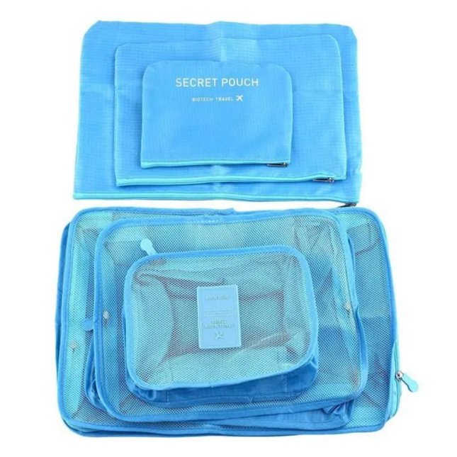 مجموعة حقائب تنظيم الأمتعة للسفر مكونة من 6 قطع