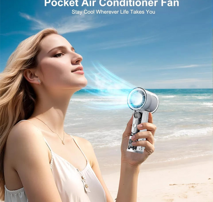 Handheld Digital Display Charging Fan with Light