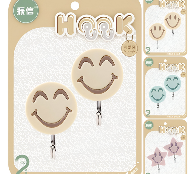 خطاف حائط متعدد الأغراض على شكل ابتسامة