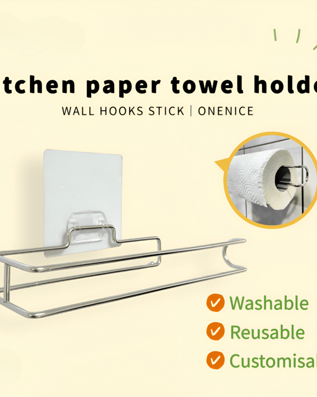 Self Adhesive Kitchen Paper Towel Roll Holder