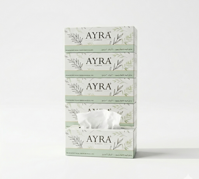 Ayra Premium Soft Facial Tissue 200 Pulls-2ply