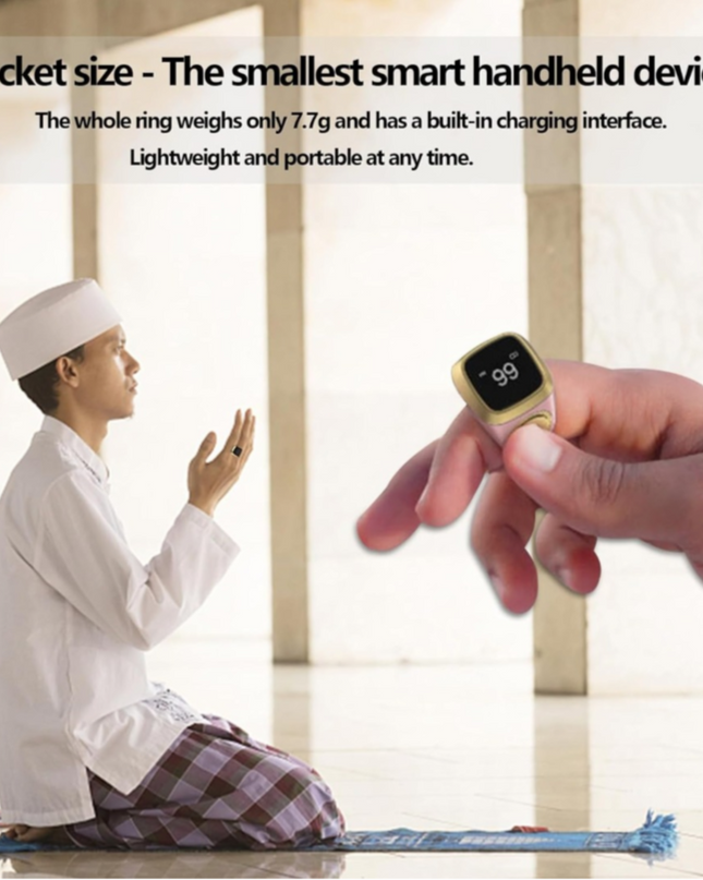 Smart Tasbih Zikr Ring