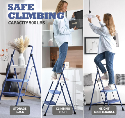3 Step Ladder Folding With Handgrip