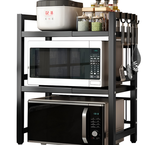 رف فرن الميكروويف ذو الطبقة المزدوجة