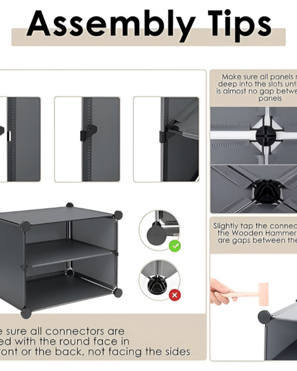 Shoe Rack 1 Column 6 Layer 2 Doors