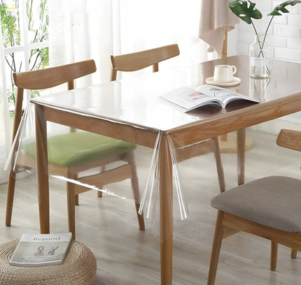 Transparent Plastic PVC Table Covering Cloth