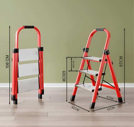 Household Ladder Aluminum Folding 3Step Ladder