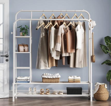 Clothes Hanger Double With Shelves 58 Kg