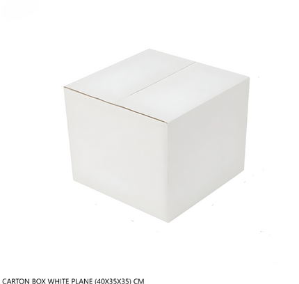 Cartone Box White Plane 40X35X35Cm