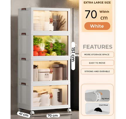 Foldable Storage Cabinet 4 Layer Big