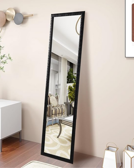 Black Framed Standing Mirror