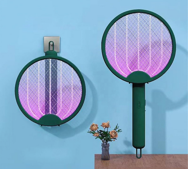 مضرب البعوض الكهربائي القابل للطي