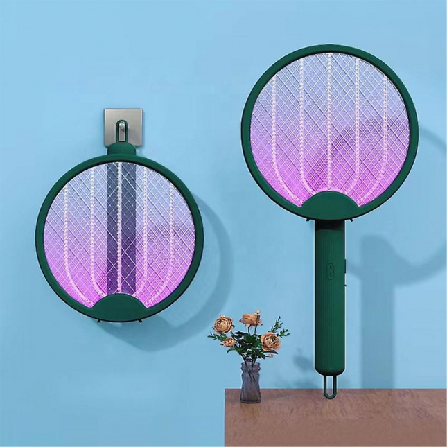 مضرب البعوض الكهربائي القابل للطي