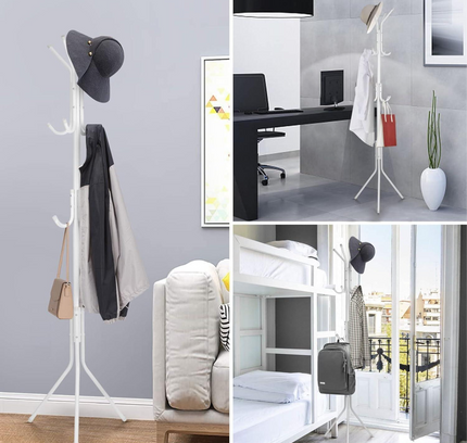 Metal Coat Rack 12 hooks
