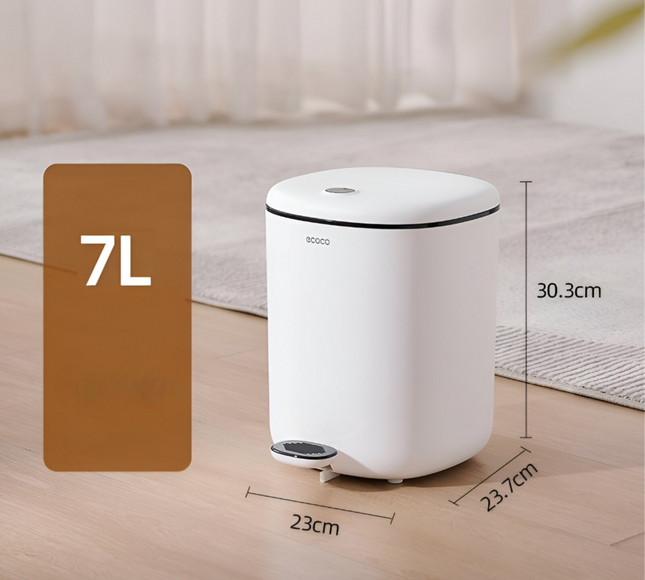 سلة مهملات دواسة سعة 7 لتر