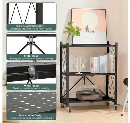 رف مطبخ مكون من 3 طبقات