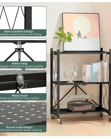 رف مطبخ مكون من 3 طبقات