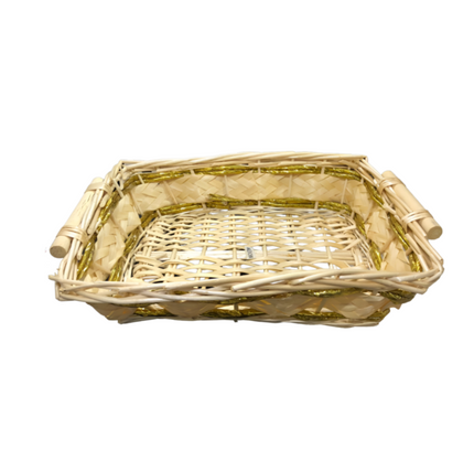 Gift Bamboo Hamper Basket Square shape