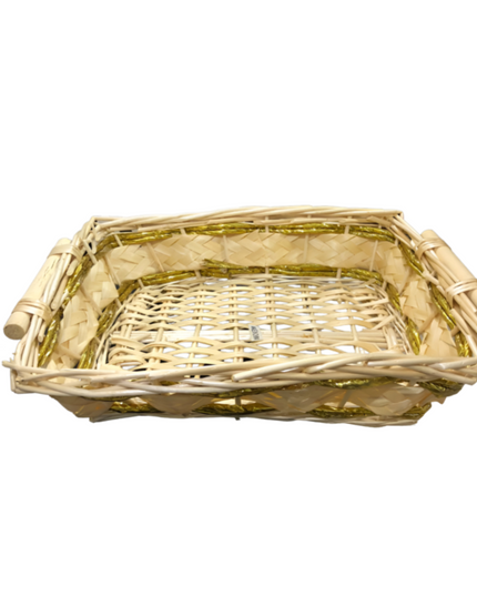 Gift Bamboo Hamper Basket Square shape
