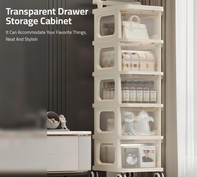 Plastic Drawer Storage Cabinet