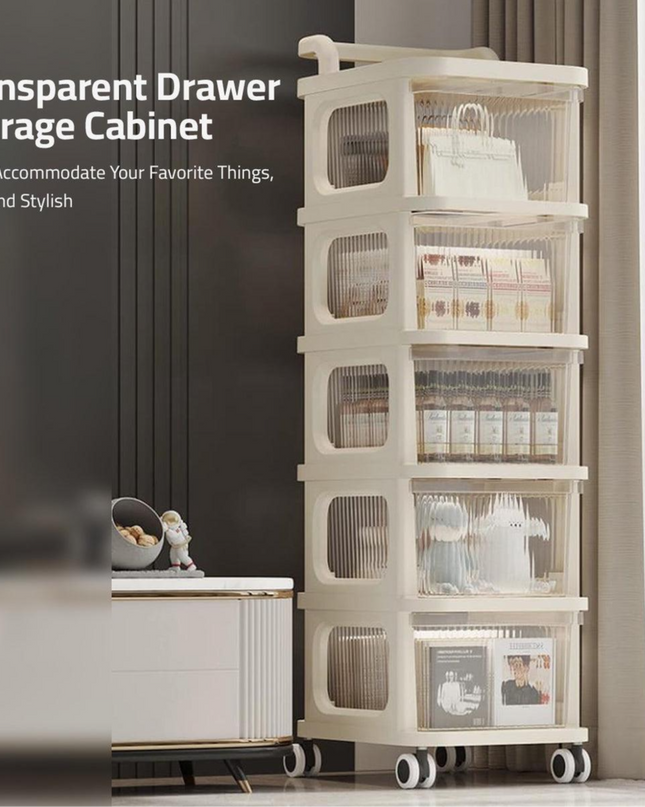 Plastic Drawer Storage Cabinet