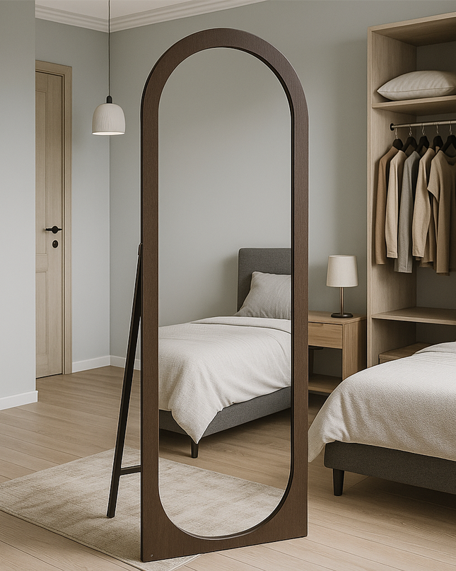 Stand Mirror Wooden Frame