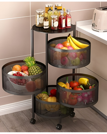 Kitchen Storage Round Shelf 4 Layer