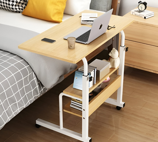 Laptop Stand Wooden Adjustable Shelve