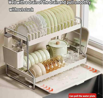 Dish Rack Drying Drainer 2 Tier