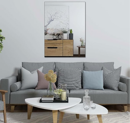 مرآة حائط مرنة ذاتية اللصق عالية الدقة