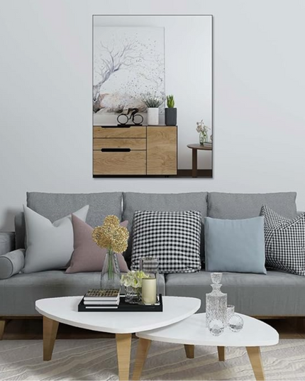 مرآة حائط مرنة ذاتية اللصق عالية الدقة