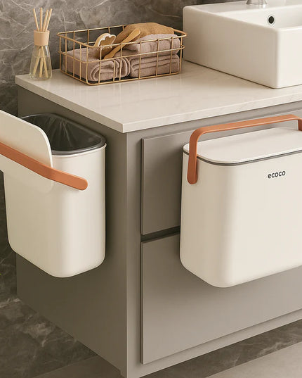 Wall Hanging Trash Bin Basket