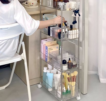 Transparent Storage Rack 4 Tier