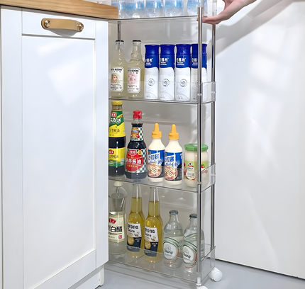 Transparent Storage Rack 4 Tier