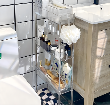 Transparent Storage Rack 4 Tier