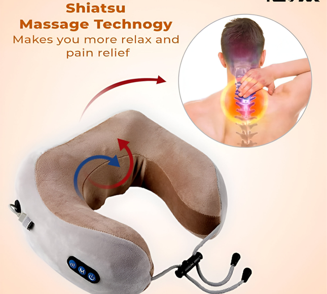 U-Shaped Neck Massage Pillow