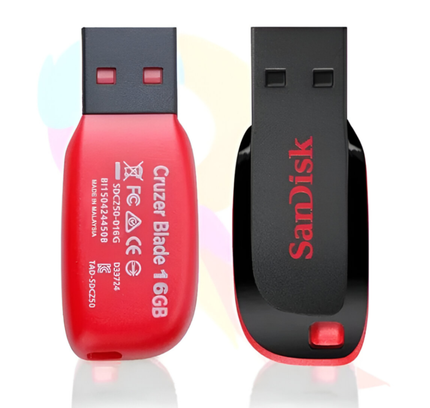 SanDisk 16GB Cruzer Blade USB 2.0 Flash Drive