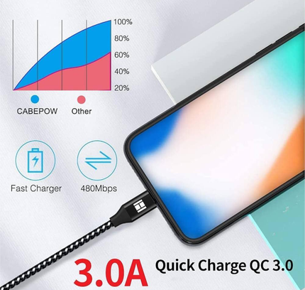 United Micro Usb Cable 3A Nylon