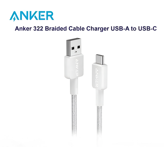 Anker 322 Usb A To Type-C Cable 3Ft A81H5H21