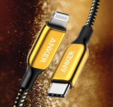 Anker Power Line Usb-c To Lighting Gold A8843hb1