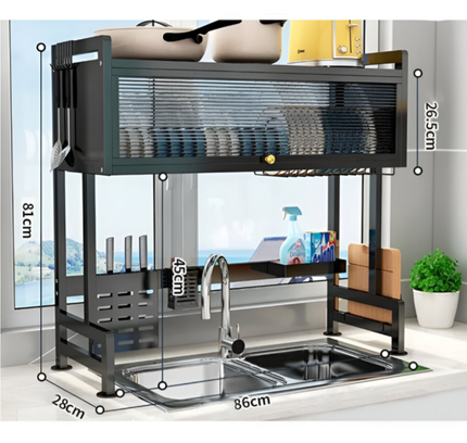 Kitchen Sink Rack With Door