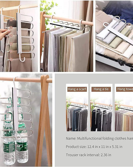 Multifunctional Pants Hanger 6 Tiers