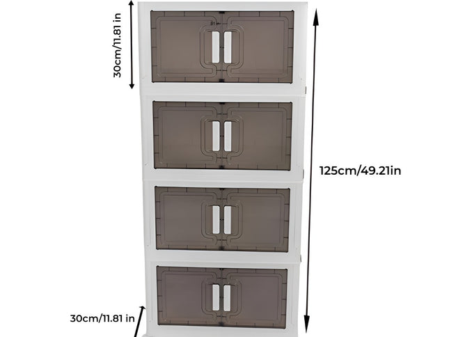 4 Layer Foldable Storage Cabinet