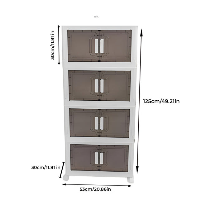 4 Layer Foldable Storage Cabinet
