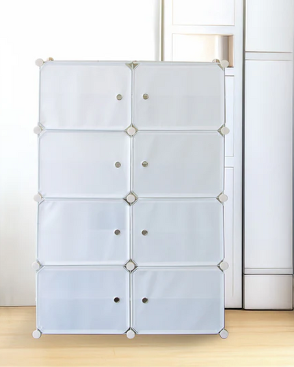Shoe Rack 2 Column 8 Layer 8 Doors