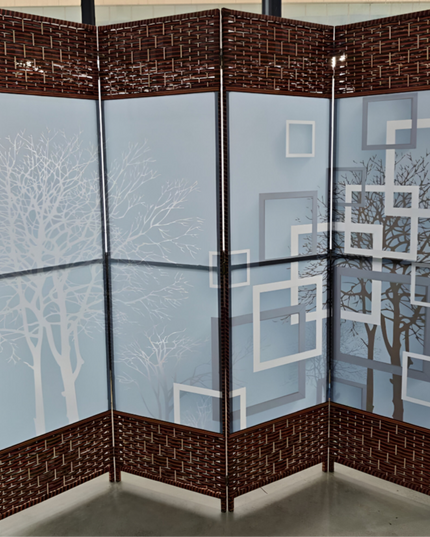Graphics Designed Foldable Room Partition
