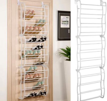 رف أحذية فوق الباب