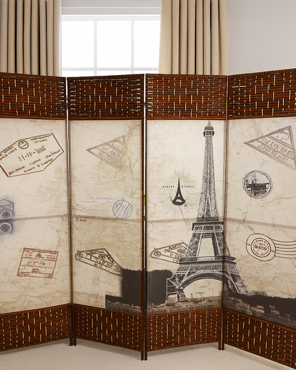 Graphics Designed Foldable Room Partition