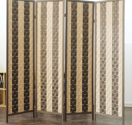 Foldable Privacy Room Divider Partition Wood