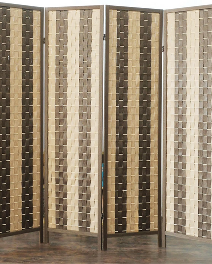 Foldable Privacy Room Divider Partition Wood